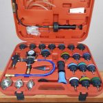 Set 28 Pezzi Tester di Pressione del Radiatore per Uso Universale, Strumenti per Raffreddamento del Motore, Sistema di Riempimento per Radiatori, Dispositivi di Raffreddamento Automobile