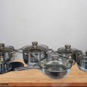 Set pentole 12 pezzi in acciaio inox RL-1232